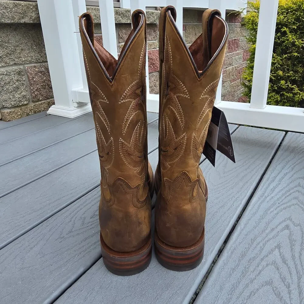 NWT, Tony Lama Men's 3R Junction 11 in waterproof steel toework boot, Size 9.5